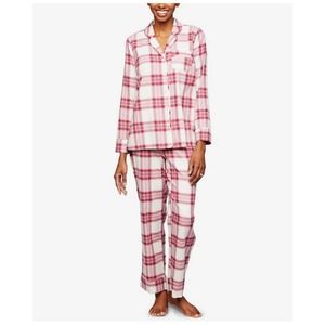 A Peas in a Pod Maternity Nursing pajama set Pink White Womens Size Small